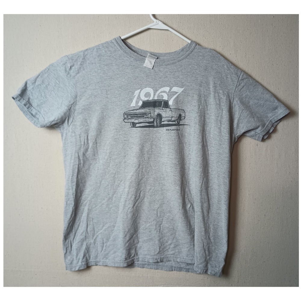 1967 Chevy C10 Classic Fleetside Pickup Truck T-Shirt Size Large Short‎ Sleeve P